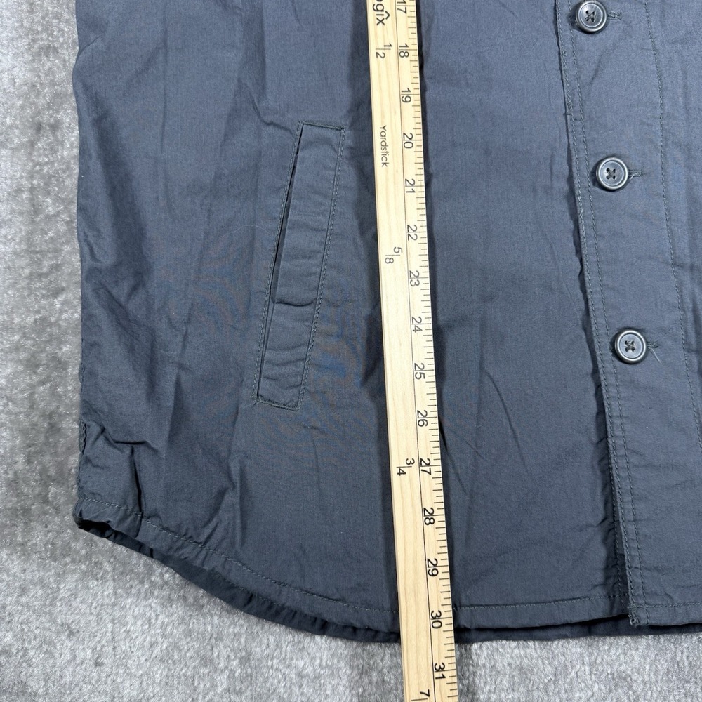 Old Navy Shirt‎ Jacket Men's Large Gray Quilted Long Sleeve Button Up Outdoor - Picture 6 of 6